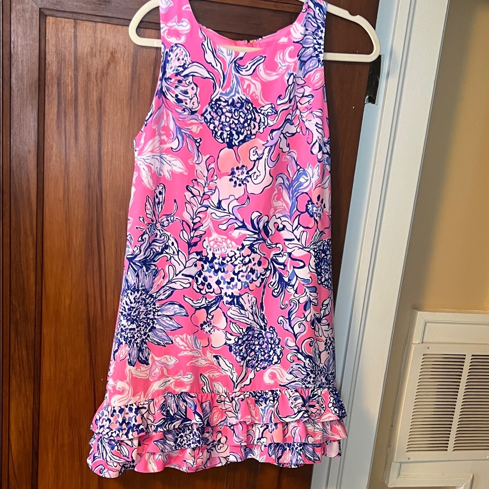 Lilly Pulitzer Pink and Blue Patterned Dress